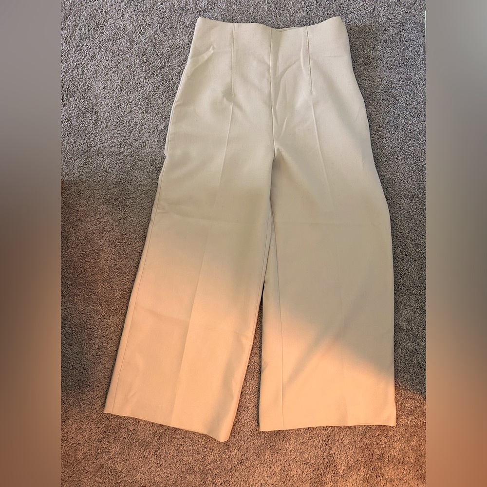 Zara Wide Leg Crop Trousers (2)